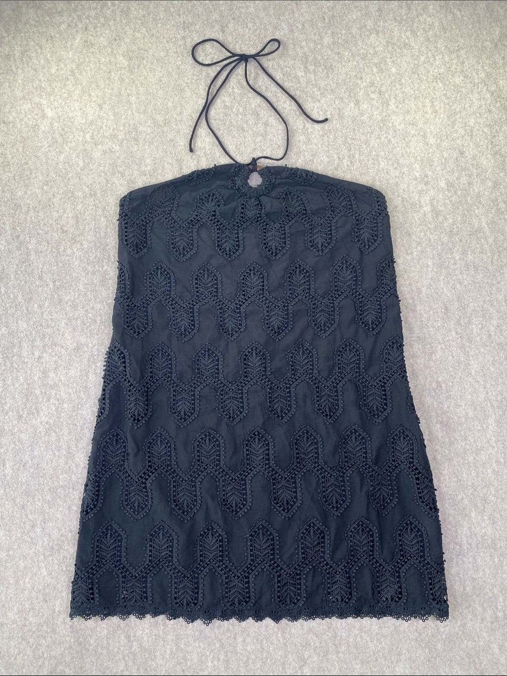 NWT House of Harlow 1960 Black Strapless Crochet Mini‎ Dress Size Medium